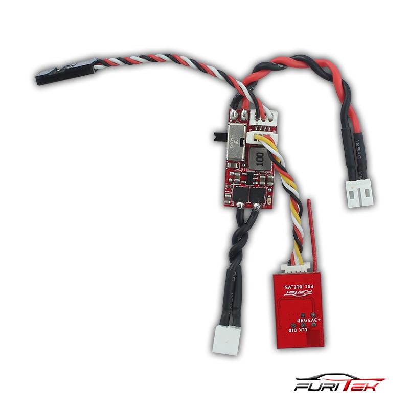 Combo of FURITEK IGUANA PRO 30A/50A BRUSHED ESC FOR AXIAL SCX24 with Bluetooth.